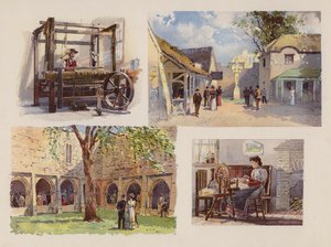 Escenas en el Pueblo Irlandés de American School